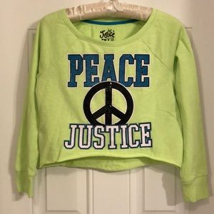 Justice for girls sweatshirt.